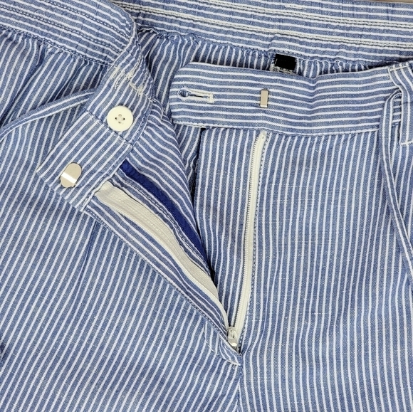 Talbots Linen Stripe The Easy Drawstring Pant - Picture 9 of 12